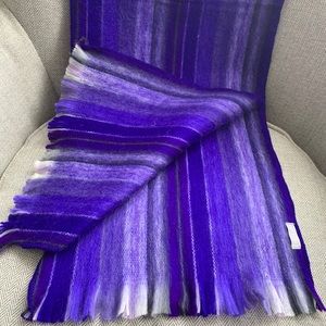Alpaca Seamless Purple Scarf - Artisan made